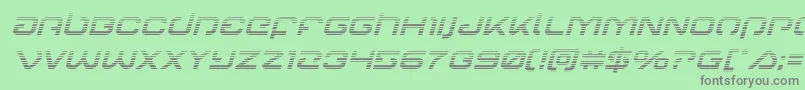 Gunrunnergradital Font – Gray Fonts on Green Background