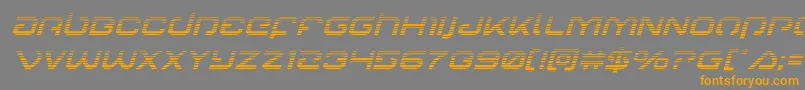 Шрифт Gunrunnergradital – оранжевые шрифты на сером фоне