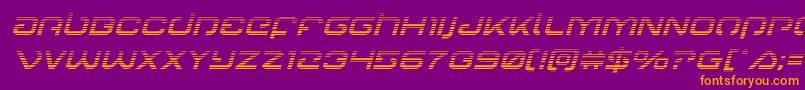 Gunrunnergradital Font – Orange Fonts on Purple Background