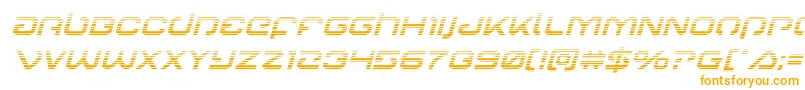 Шрифт Gunrunnergradital – оранжевые шрифты на белом фоне