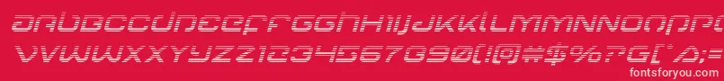 Gunrunnergradital Font – Pink Fonts on Red Background