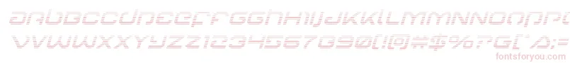 フォントGunrunnergradital – 白い背景にピンクのフォント