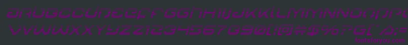 Шрифт Gunrunnergradital – фиолетовые шрифты на чёрном фоне