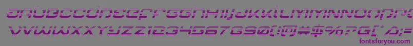 Шрифт Gunrunnergradital – фиолетовые шрифты на сером фоне