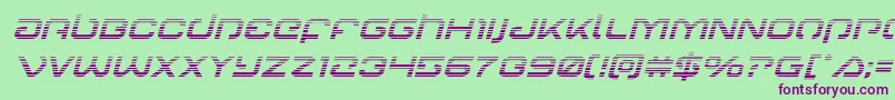 Шрифт Gunrunnergradital – фиолетовые шрифты на зелёном фоне