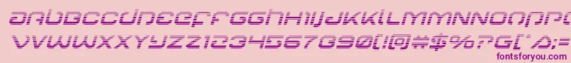 Шрифт Gunrunnergradital – фиолетовые шрифты на розовом фоне