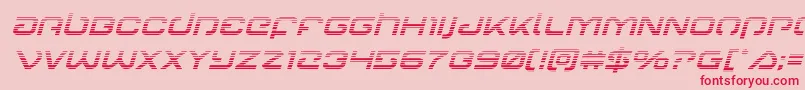 Gunrunnergradital-fontti – punaiset fontit vaaleanpunaisella taustalla