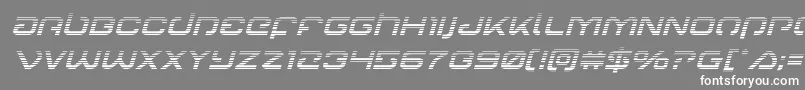 Шрифт Gunrunnergradital – белые шрифты на сером фоне