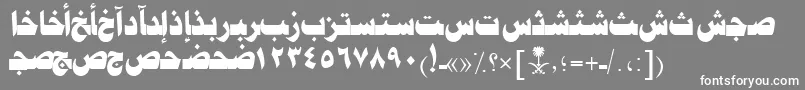 AymJeddahSUNormal. Font – White Fonts on Gray Background
