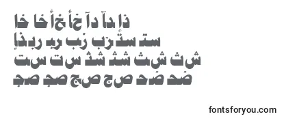 Review of the AymJeddahSUNormal. Font