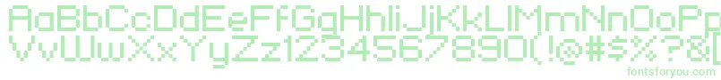 Pixelfj8pt1 Font – Green Fonts on White Background