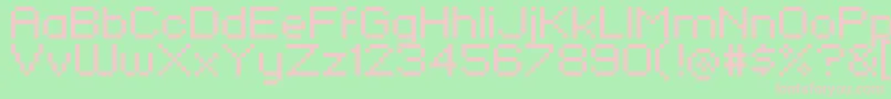 Pixelfj8pt1 Font – Pink Fonts on Green Background