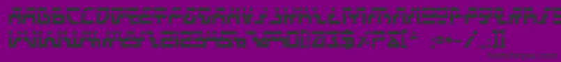BeamRiderBoldLaser Font – Black Fonts on Purple Background