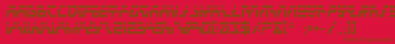 BeamRiderBoldLaser Font – Brown Fonts on Red Background