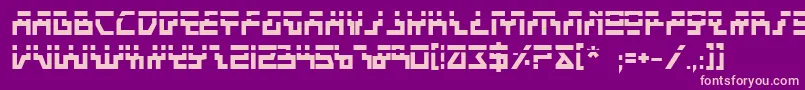 BeamRiderBoldLaser Font – Pink Fonts on Purple Background