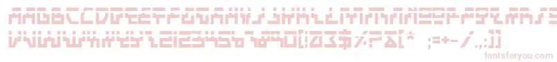 BeamRiderBoldLaser Font – Pink Fonts on White Background