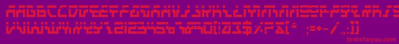 BeamRiderBoldLaser Font – Red Fonts on Purple Background