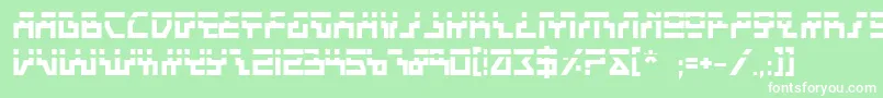 BeamRiderBoldLaser Font – White Fonts on Green Background