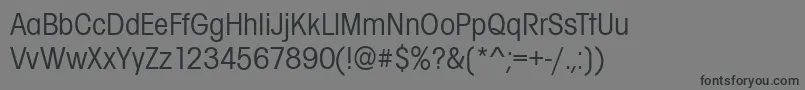 フォントAvignonCdRegular – 黒い文字の灰色の背景