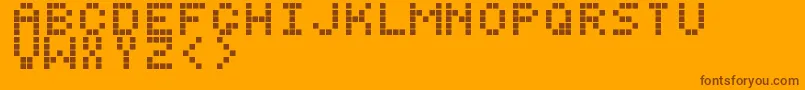 fuente Digitol – Fuentes Marrones Sobre Fondo Naranja