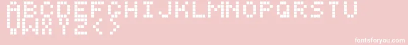 Digitol Font – White Fonts on Pink Background