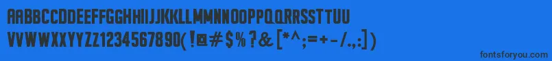SeilsSansBold Font – Black Fonts on Blue Background