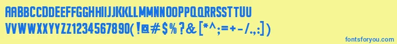 SeilsSansBold Font – Blue Fonts on Yellow Background