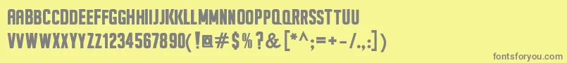 SeilsSansBold Font – Gray Fonts on Yellow Background