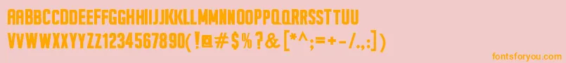 SeilsSansBold Font – Orange Fonts on Pink Background