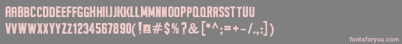 SeilsSansBold Font – Pink Fonts on Gray Background