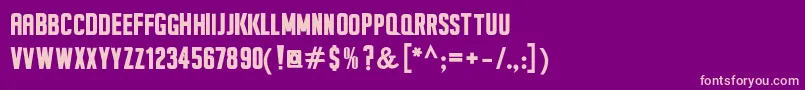 SeilsSansBold Font – Pink Fonts on Purple Background