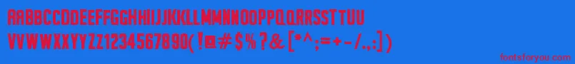 Шрифт SeilsSansBold – красные шрифты на синем фоне
