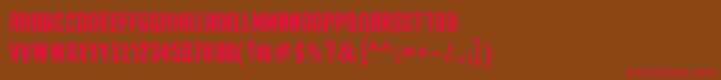 SeilsSansBold Font – Red Fonts on Brown Background