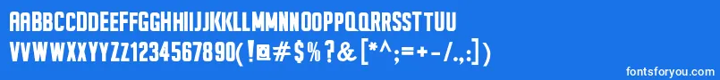 SeilsSansBold Font – White Fonts on Blue Background