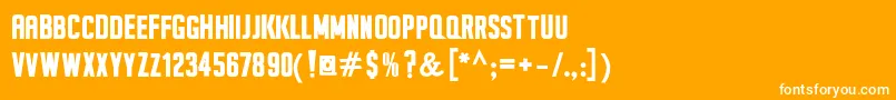 SeilsSansBold Font – White Fonts on Orange Background