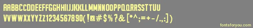 SeilsSansBold Font – Yellow Fonts on Gray Background