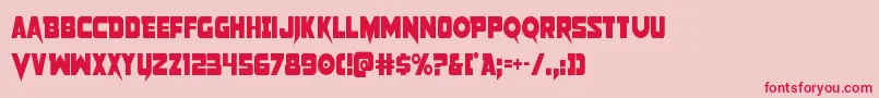 Pistoleercond2 Font – Red Fonts on Pink Background