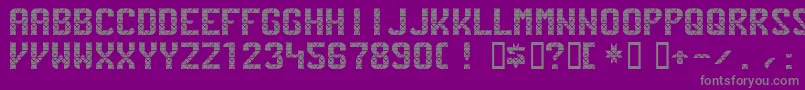 Pennstat Font – Gray Fonts on Purple Background