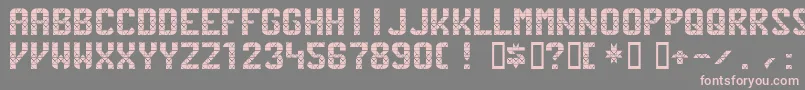 Pennstat Font – Pink Fonts on Gray Background