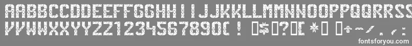 Pennstat Font – White Fonts on Gray Background