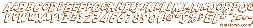 SfFedoraShadow Font – Brown Fonts on White Background