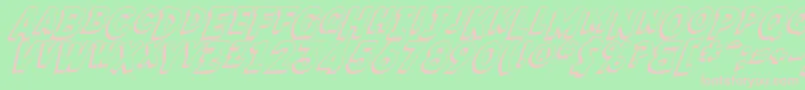 SfFedoraShadow Font – Pink Fonts on Green Background