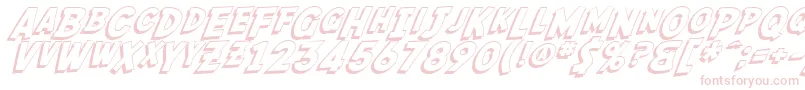 フォントSfFedoraShadow – ピンクのフォント