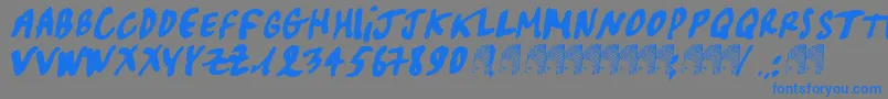 fuente Pascal – Fuentes Azules Sobre Fondo Gris