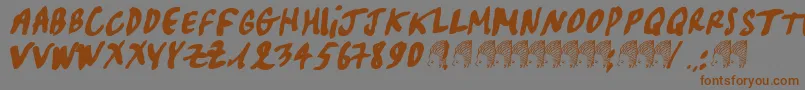 Шрифт Pascal – коричневые шрифты на сером фоне