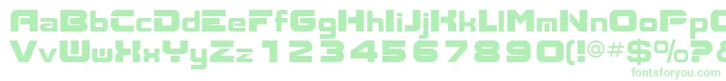 Шрифт Aks – зелёные шрифты