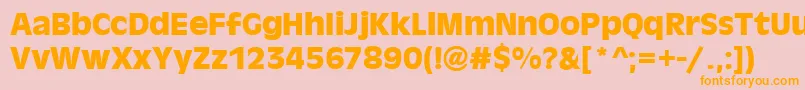 AntigonibdBold Font – Orange Fonts on Pink Background