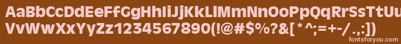 AntigonibdBold Font – Pink Fonts on Brown Background