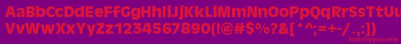AntigonibdBold Font – Red Fonts on Purple Background