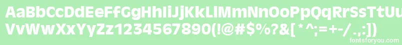 AntigonibdBold Font – White Fonts on Green Background